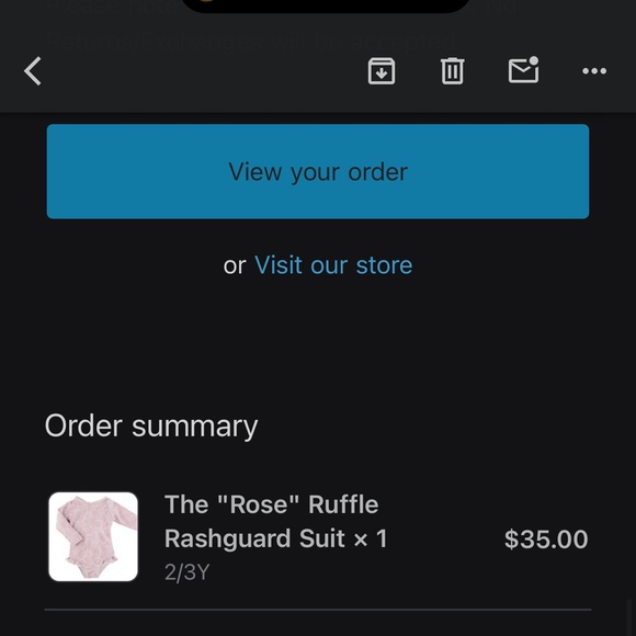 Rose Ruffle Rashguard Suit for Kids - Picture 1 of 3